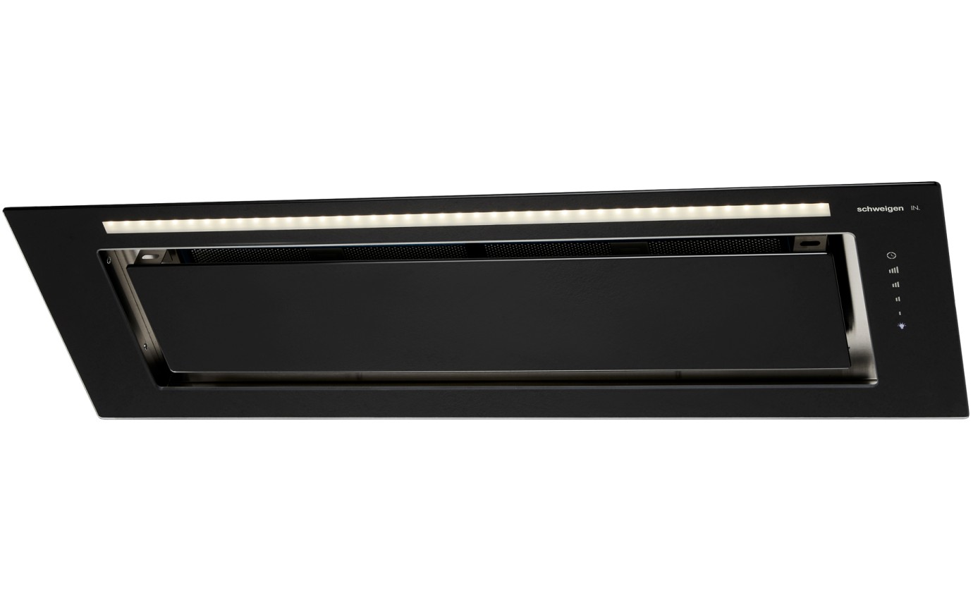 Schweigen 900mm Silent Glass Undermount Rangehood (Black) KLS9GLASSBLKST