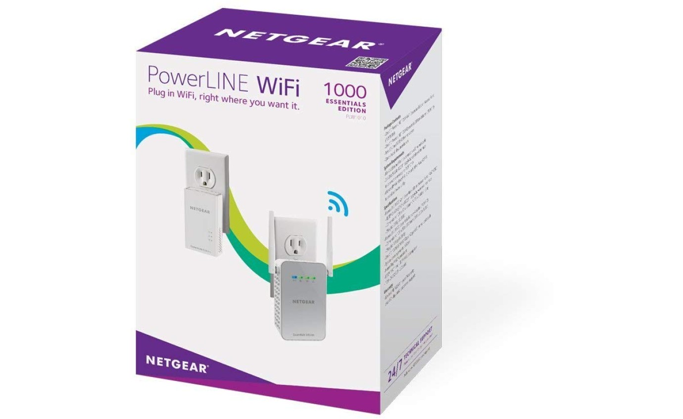 Netgear PowerLINE 1000 Extender + Wi-Fi Adapter PLW1000