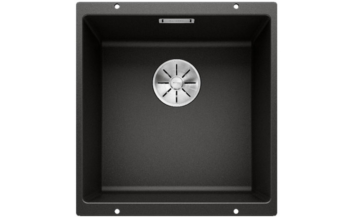 Blanco SUBLINE 400-U Single Bowl Undermount Sink (Black) SUBLINE400UBK5