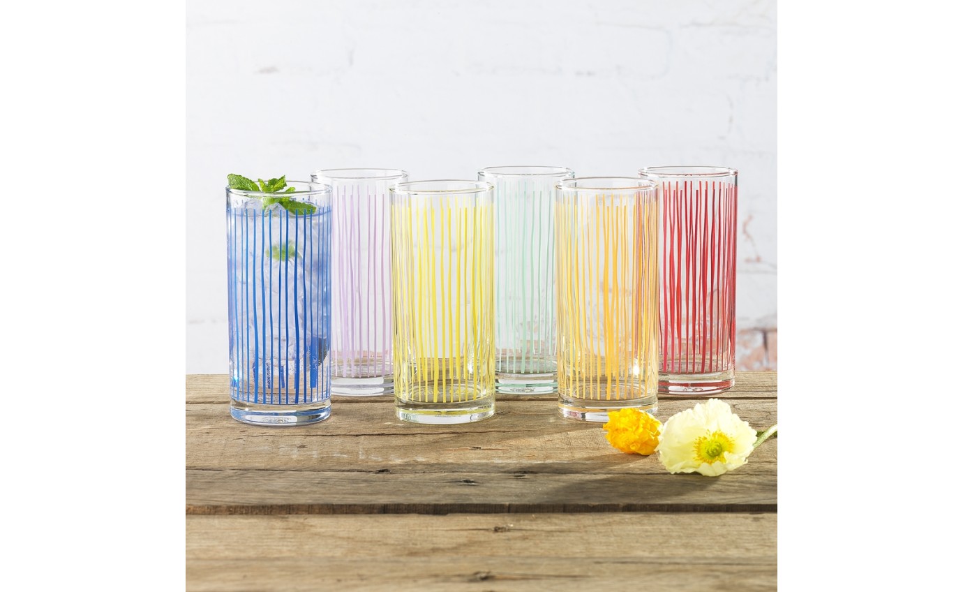 Symphony Ribbon Tumblers Set of 6 SY96020