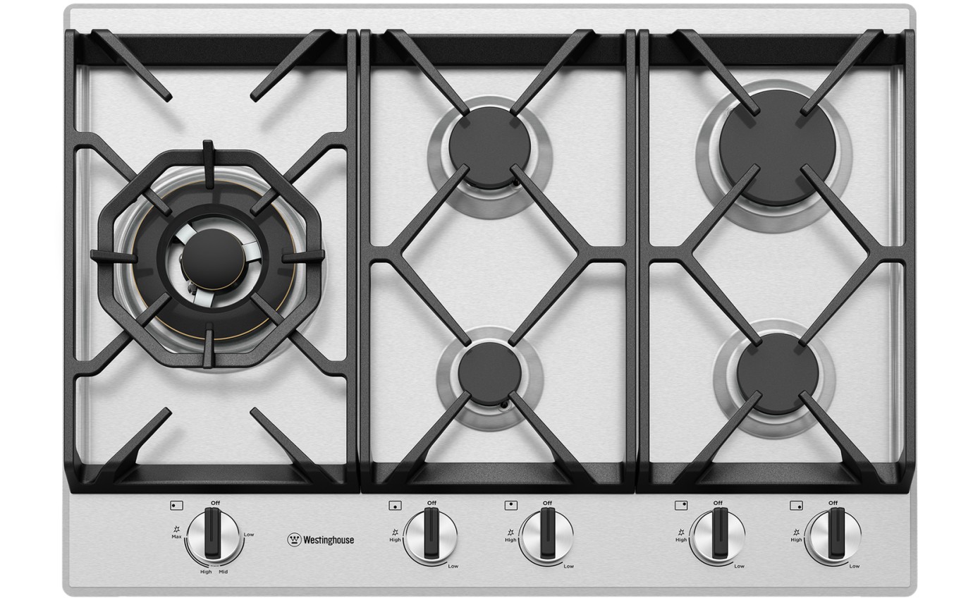 Westinghouse 75cm 5 Burner Gas Cooktop WHG758SC