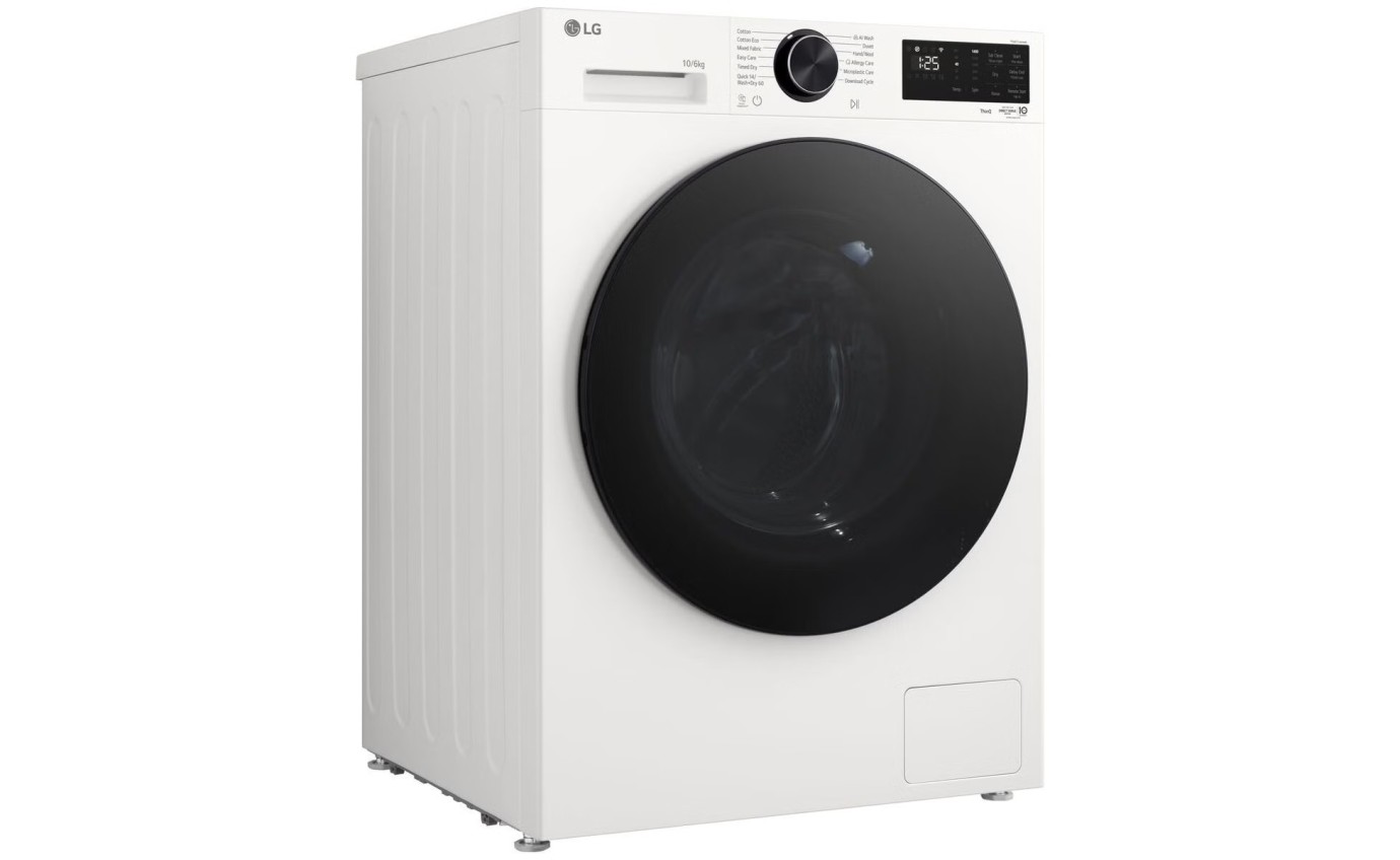 LG 10/6kg Series 3 AI Front Load Wash and Dry Combo (White) WXC31410W