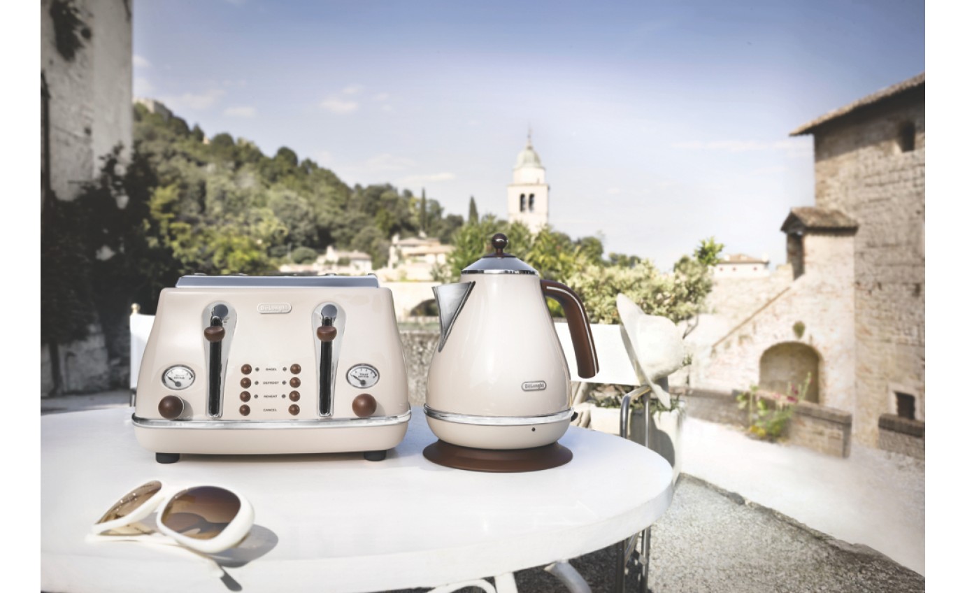 DeLonghi Icona Vintage Breakfast Pack (Beige) CTO4VBGKBO2