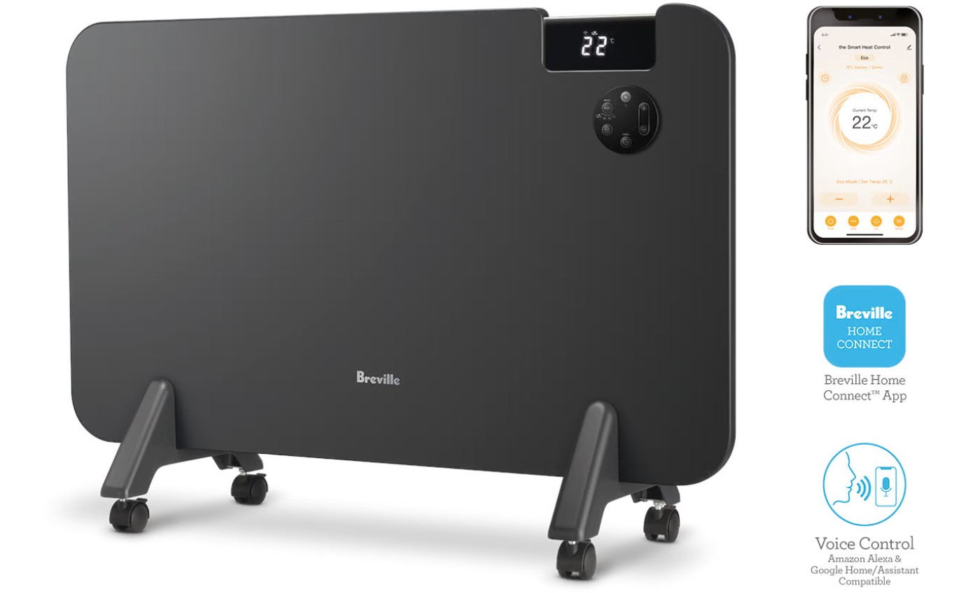 Breville the Smart Heat Control&trade; Panel Heater LCH208GRY