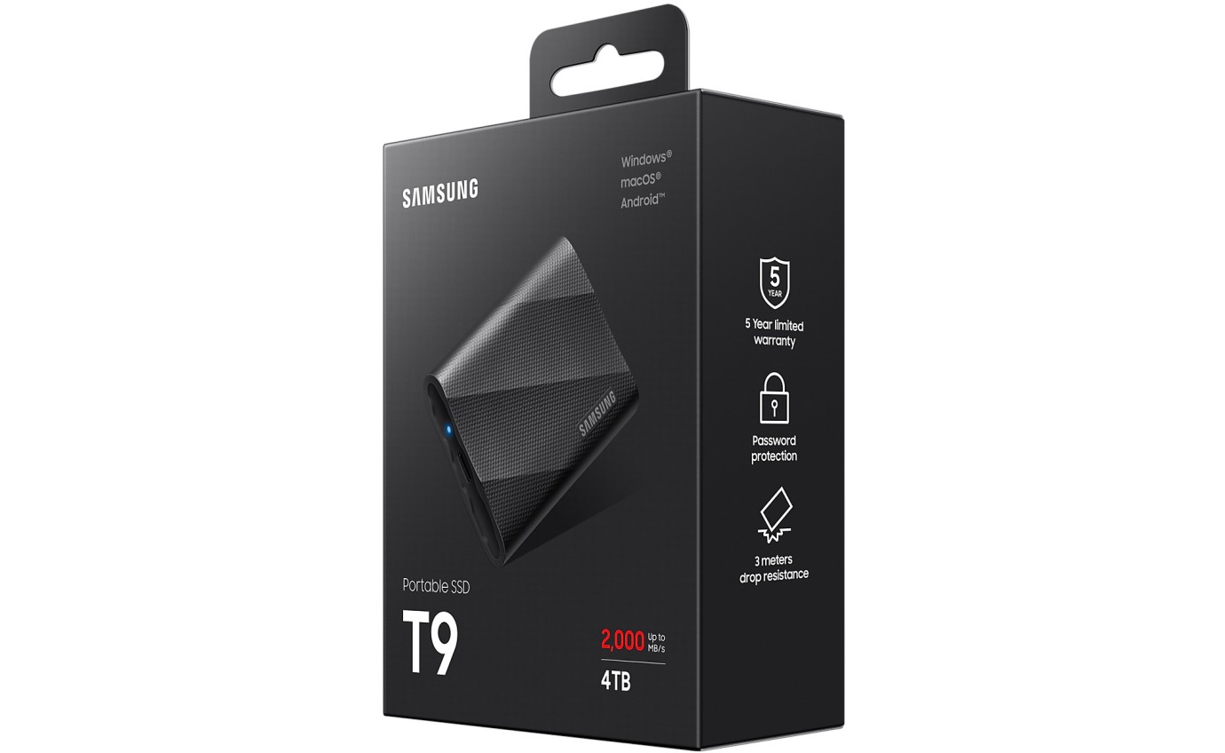 Samsung 4TB Portable SSD T9 MUPG4T0BWW