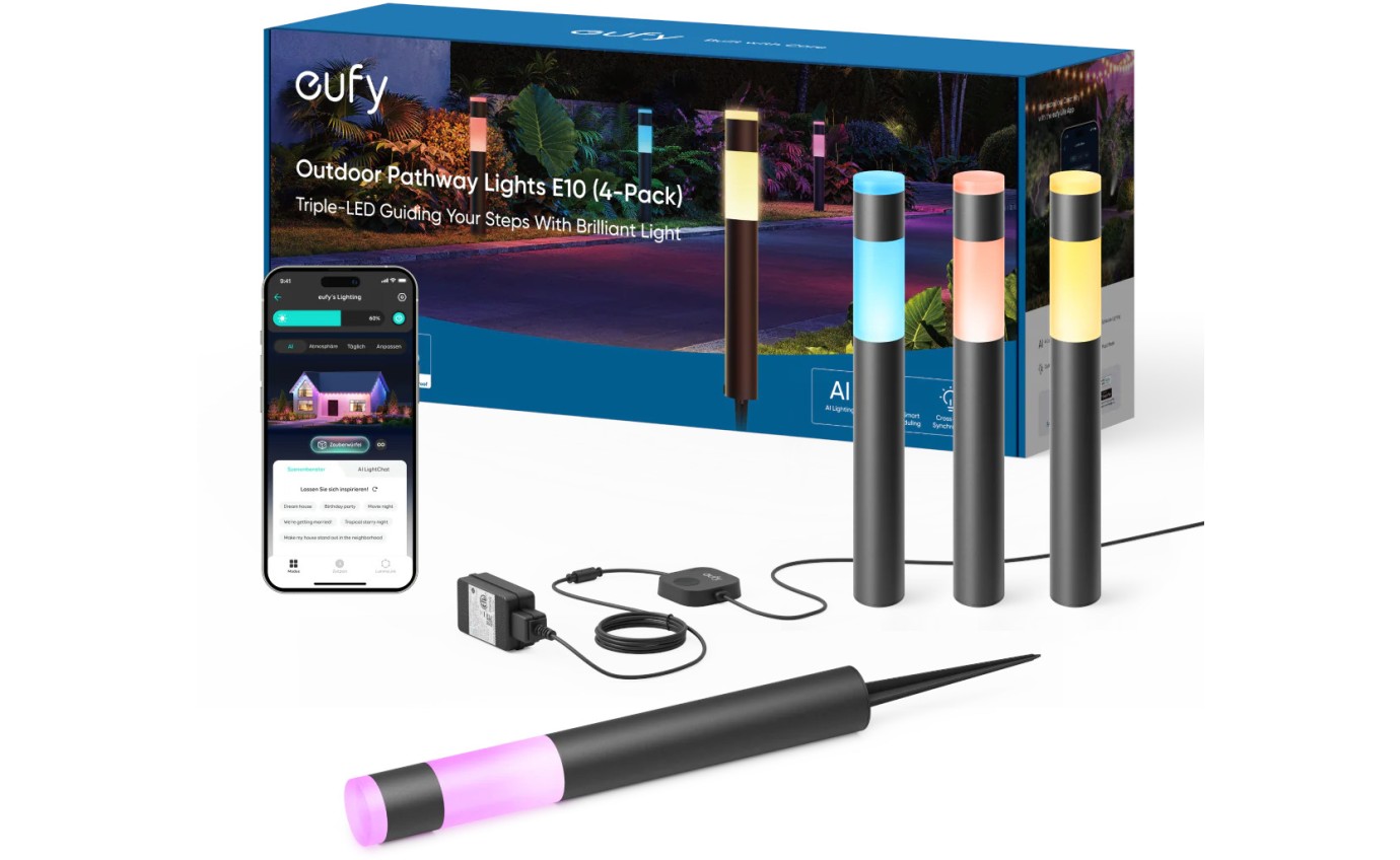 eufy Outdoor Pathway Lights E10 (4 Pack) T8L30C11