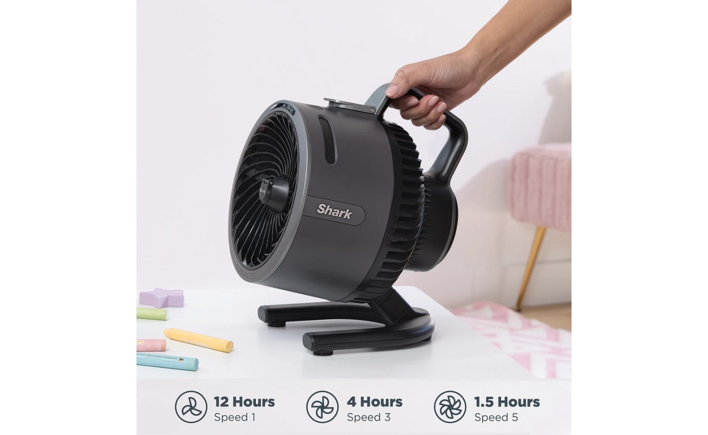 Shark FlexBreeze HydroGo Misting Portable Fan (Charcoal) FA052Q