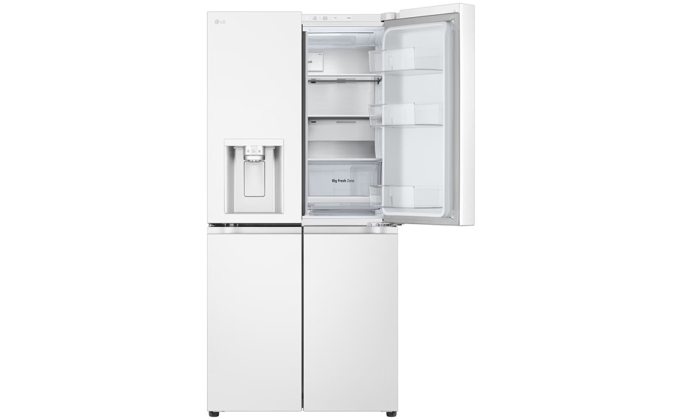 LG 506L Quad Door Fridge (White) GFL500MWH