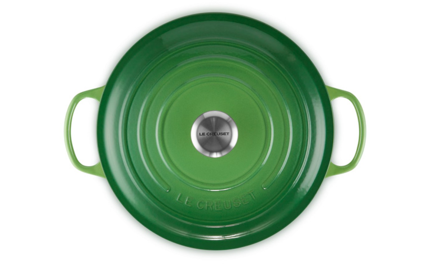 Le Creuset 28cm Cast Iron Round Casserole (Bamboo Green) 21177284082430