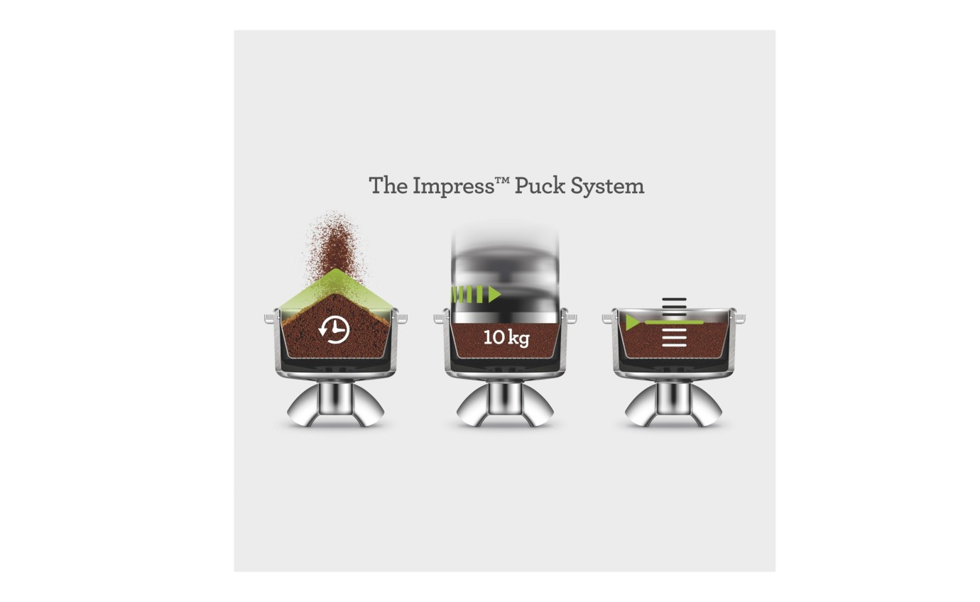 Breville the Barista Touch&trade; Impress Espresso Machine (Black Truffle) BES881BTR2