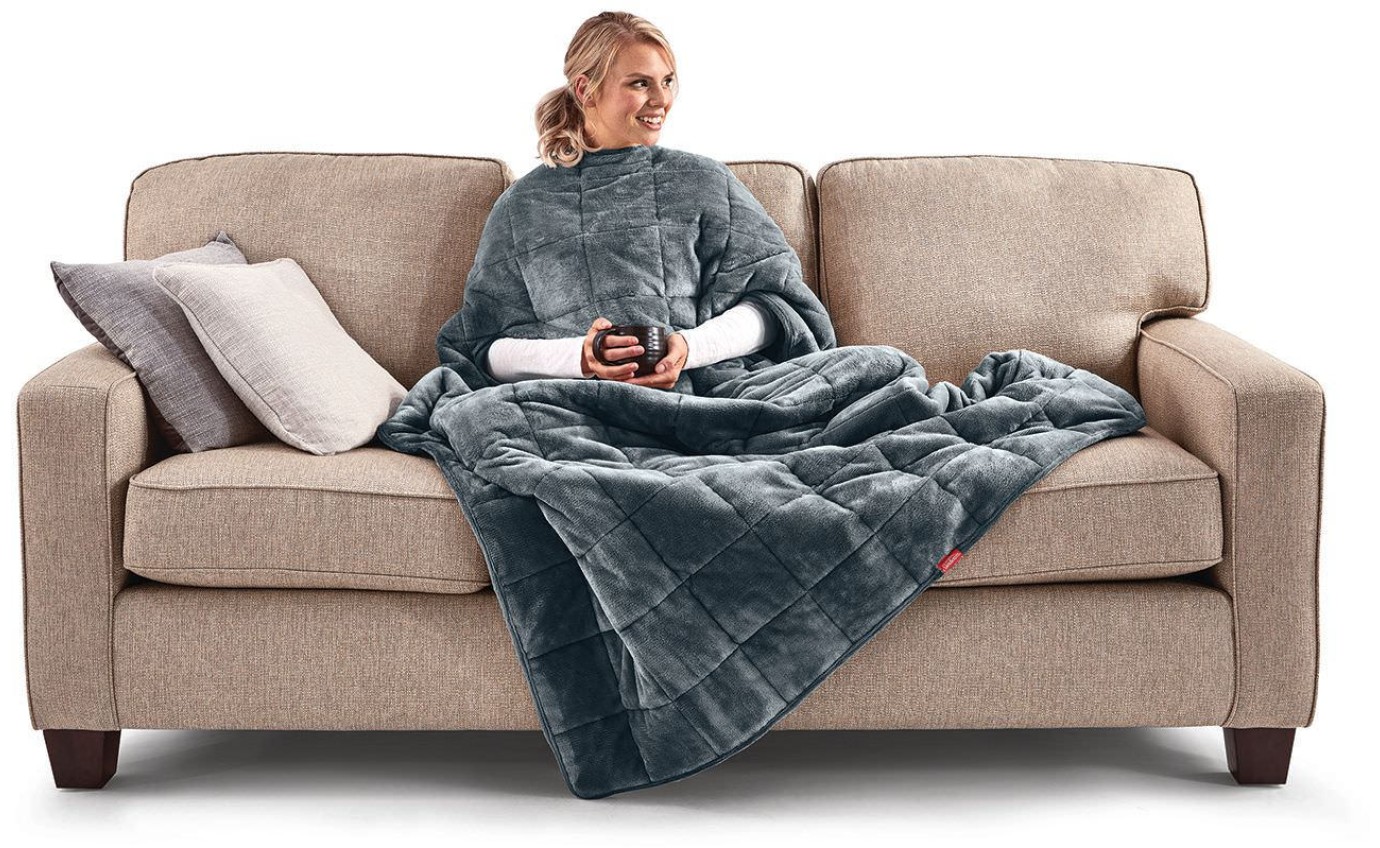 Sunbeam Snug & Cosy Weighted Throw Blanket TRW1000G