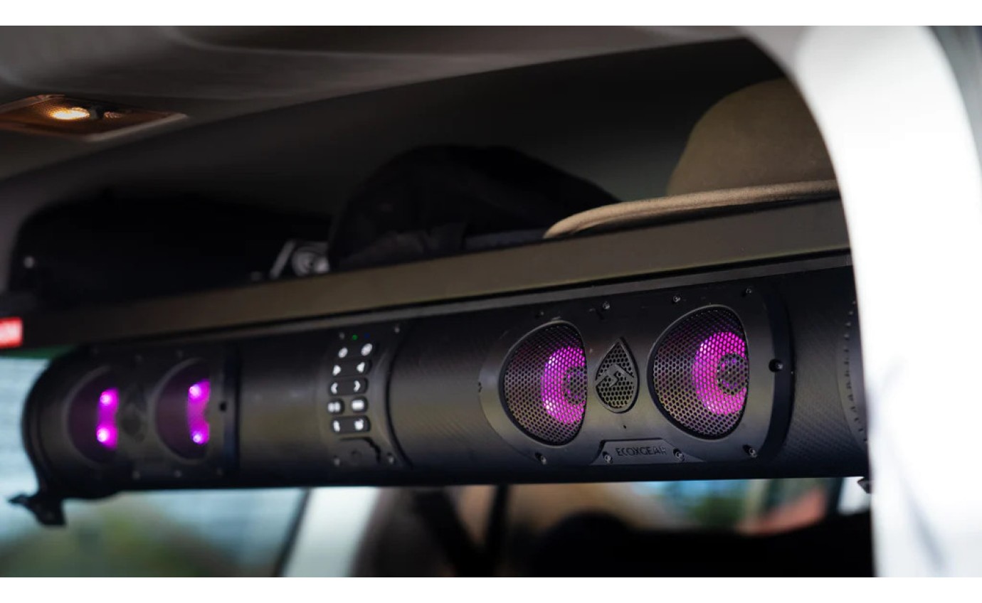 ECOXGEAR SoundExtreme SEDS32 Double-Sided Amplified Powersports 11 Speaker Bluetooth Soundbar Waterproof Sandproof with LED Lighting 500 Watts並行輸入 ECOXGEAR SoundExtreme 32\" Amplified Sound Bar