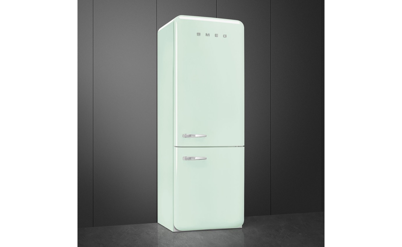 Smeg 481L 50s Style Retro Bottom Mount Fridge (Pastel Green) FAB38RPG5AU