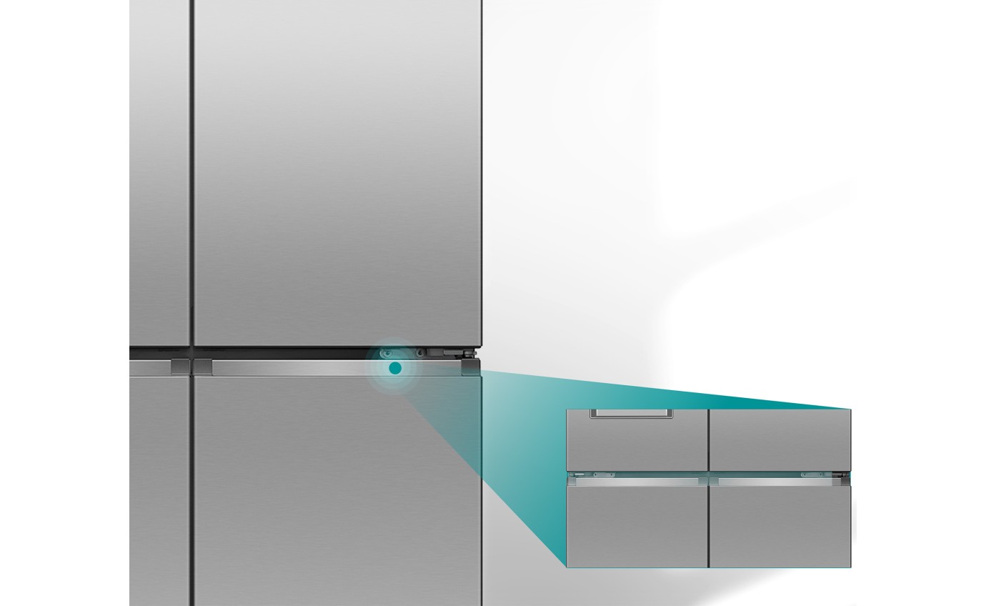 Hisense 483L PureFlat Slim French Door Fridge (Silver) HRCD483TSW
