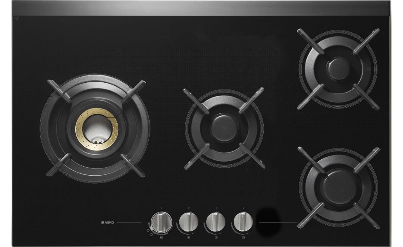 Asko 80cm Pro Series Gas on Glass Cooktop HG1825AD