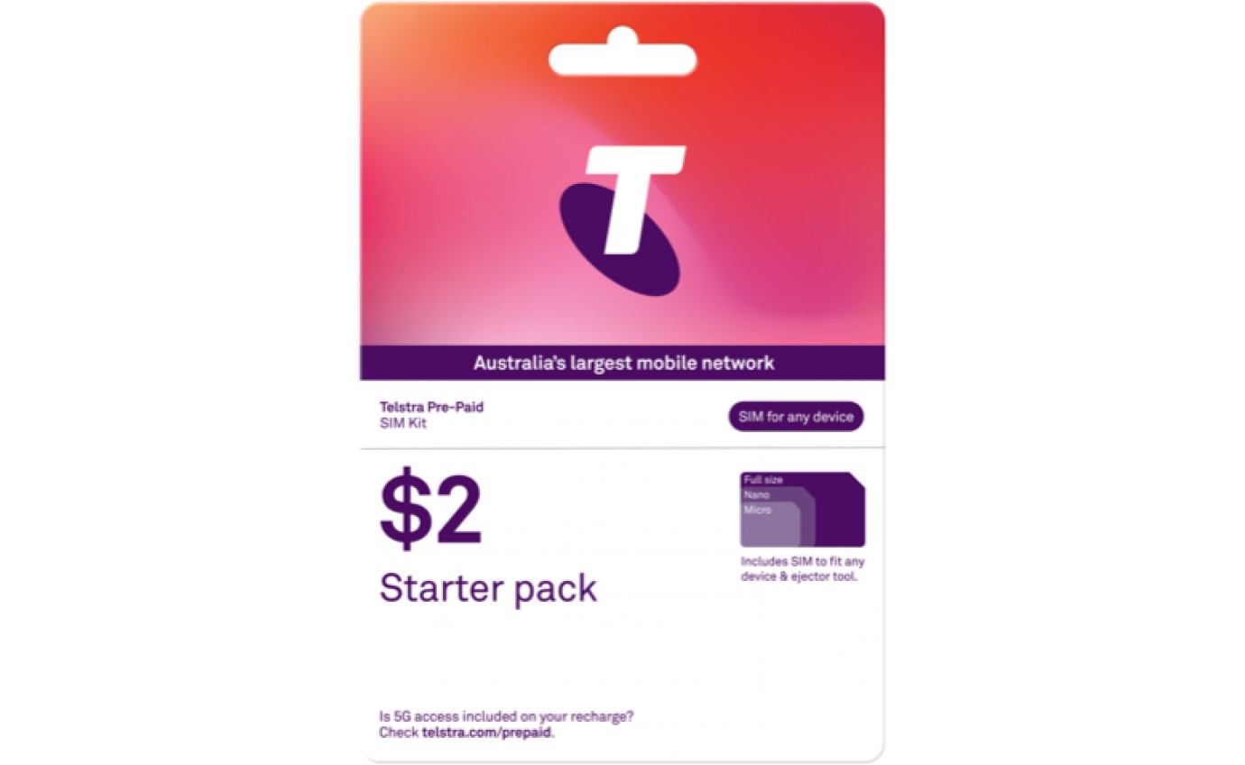 Telstra Prepaid Physical SIM Starter Kit $2 839