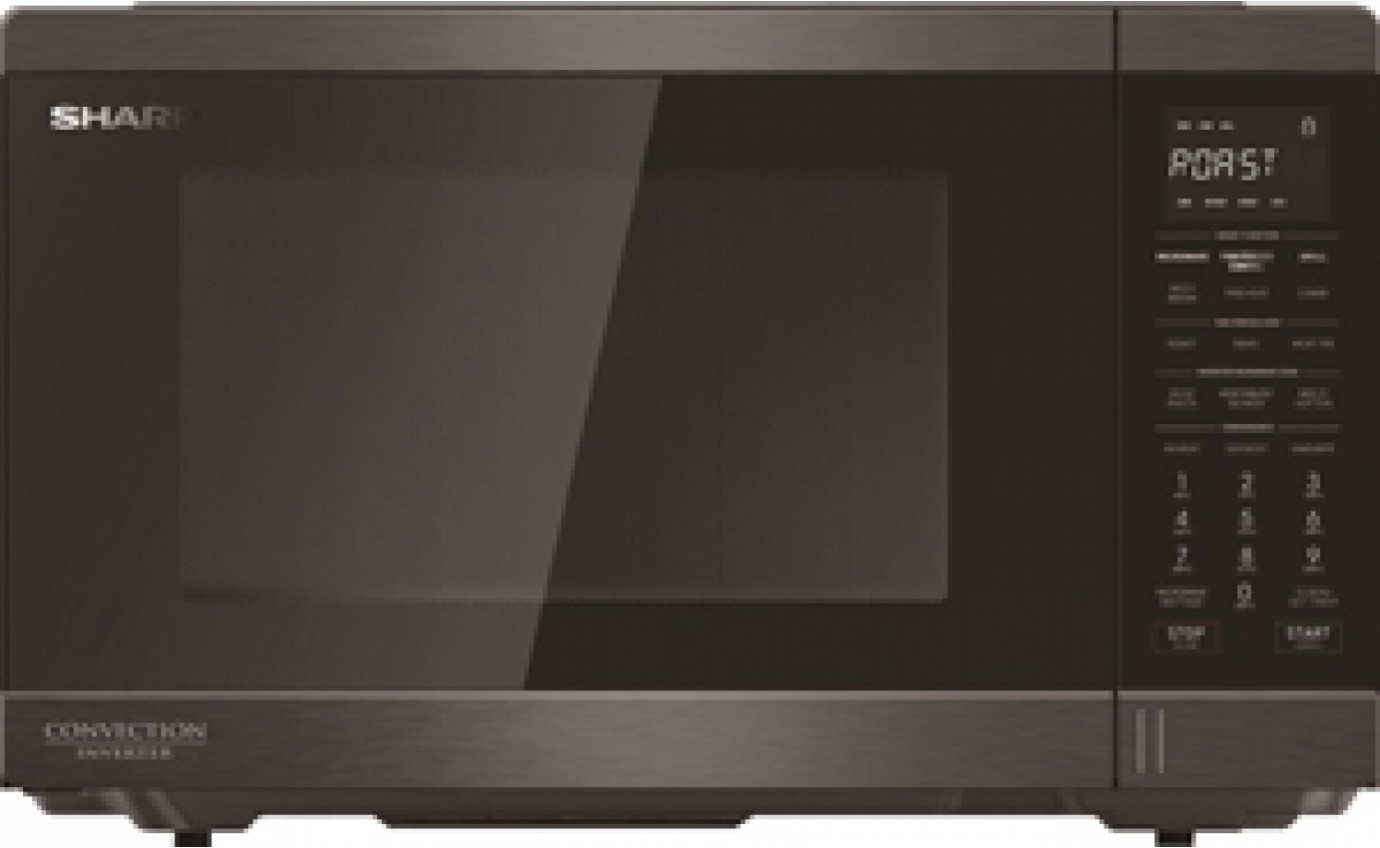 Sharp 32L 1100W Convection Microwave Oven (Black Steel) R890EBS