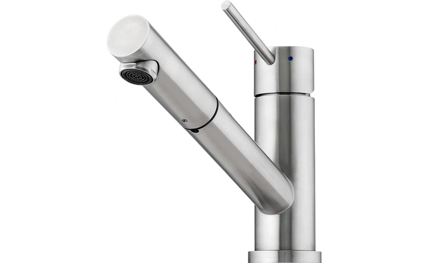 Oliveri Essente Stainless Steel Swivel Pull Out Mixer Tap SS2515