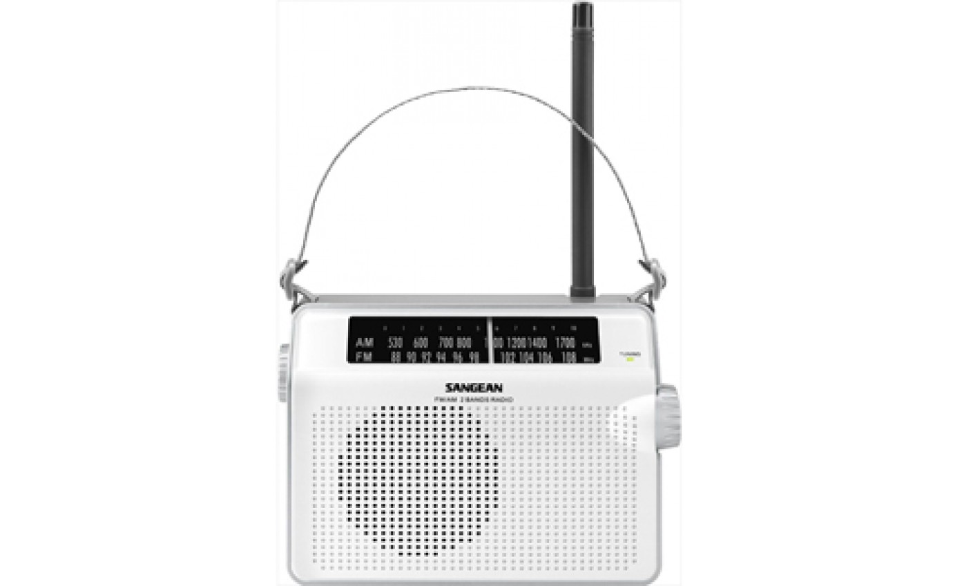 Sangean Portable AM/FM Radio (White) PRD6W