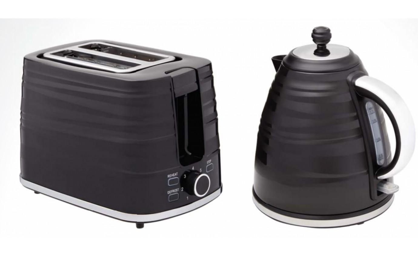 Westinghouse Toaster & Kettle Pack (Black) WHKTPK07K