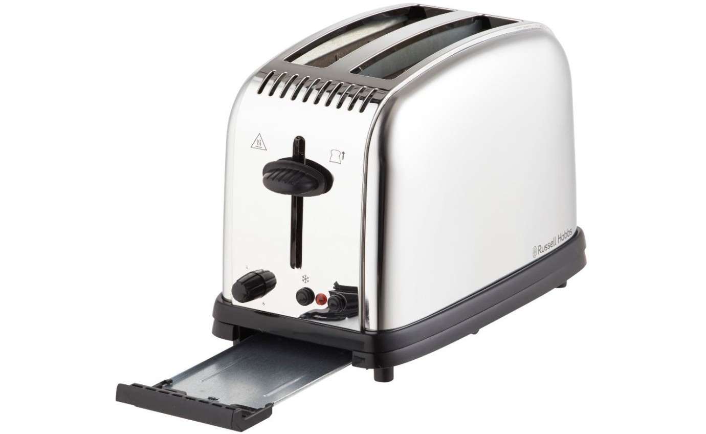Russell Hobbs Classic 2 Slice Toaster (Brushed Stainelss) RHT12BRU