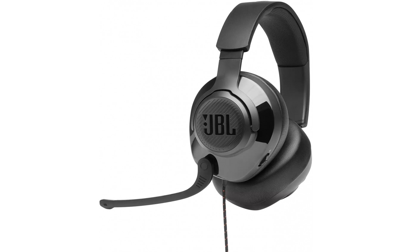 JBL Qantum 200 Wired Gaming Headset with Flip-up Mic (Black) JBLQUANTUM200BLK