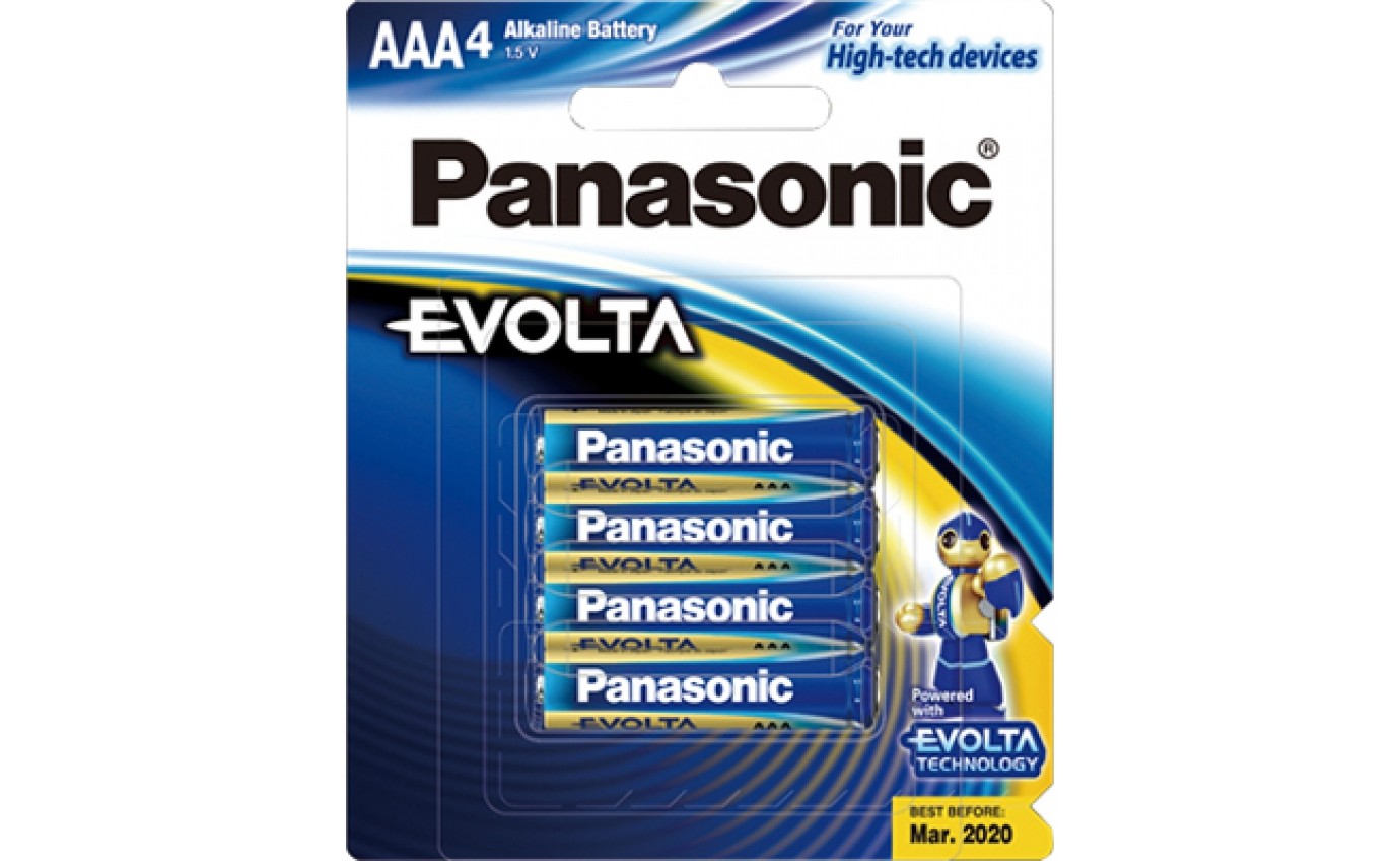 Panasonic EVOLTA AAA Batteries (4 Pack) LR03EG4B