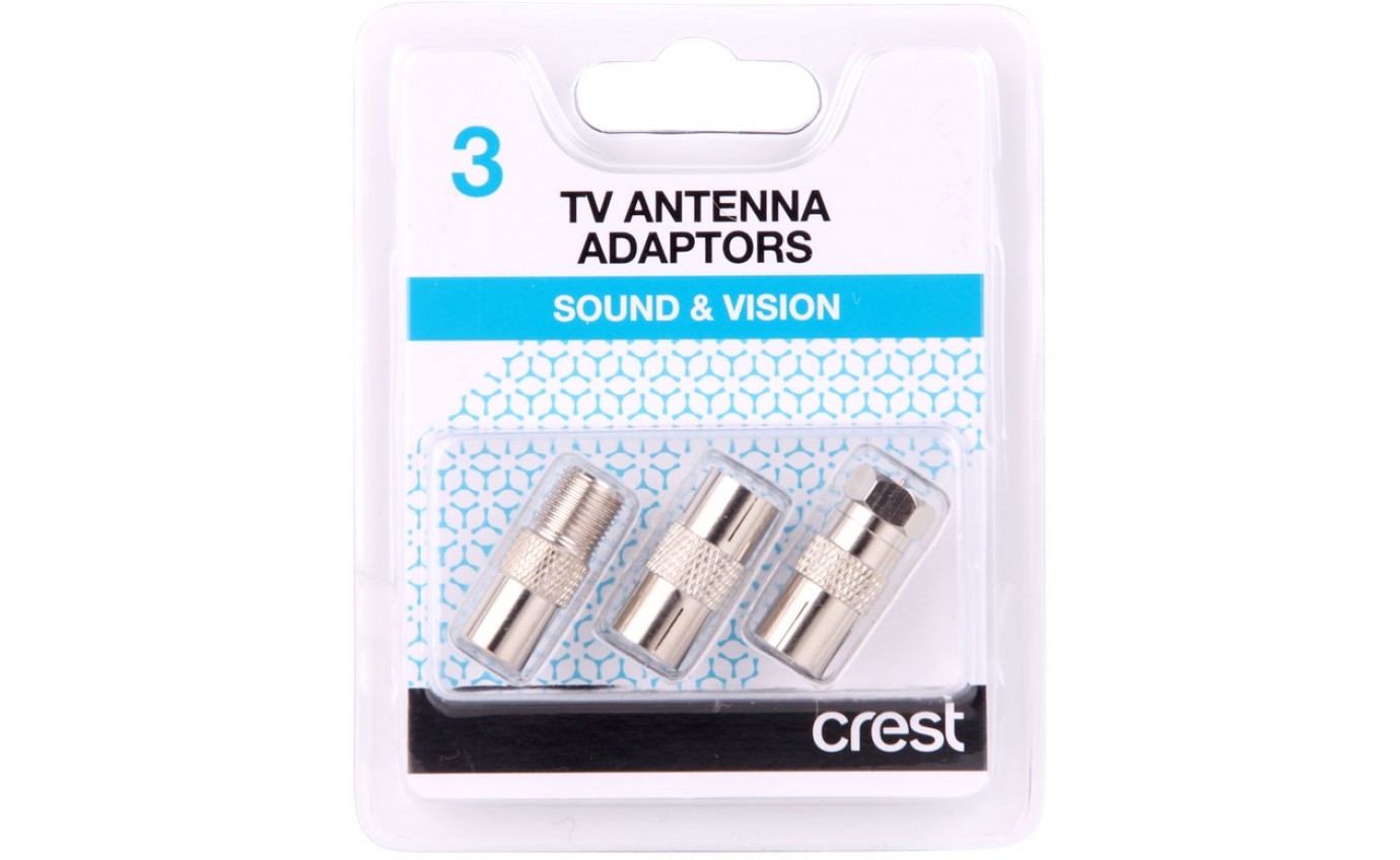 Crest Coaxial Antenna Adaptor 3 Pack CBCAPK3