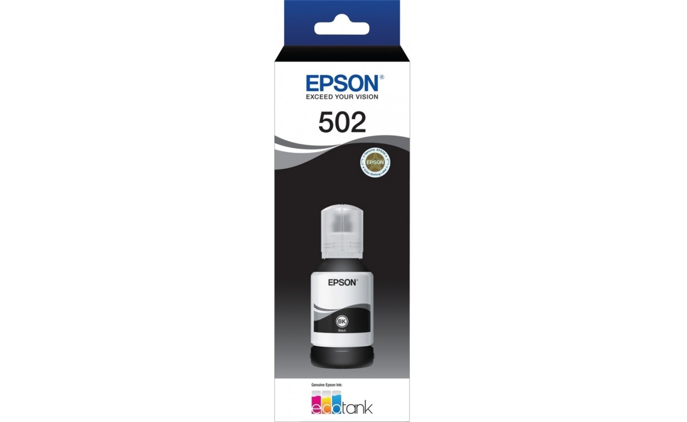 Epson T502 Black Ink Bottle Suits ET-2750 T03K192