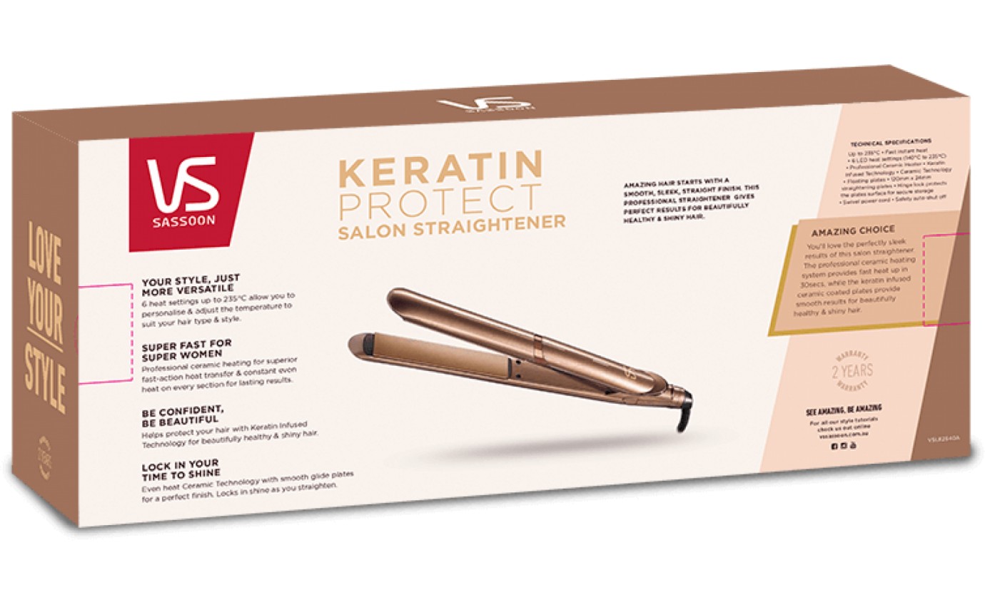 VS Sassoon Keratin Protect Hair Straightener vsle2540a