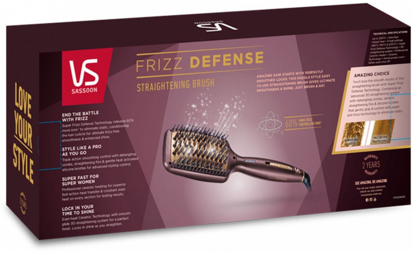 VS Sassoon Frizz Defense Straightening Brush VSS2440A