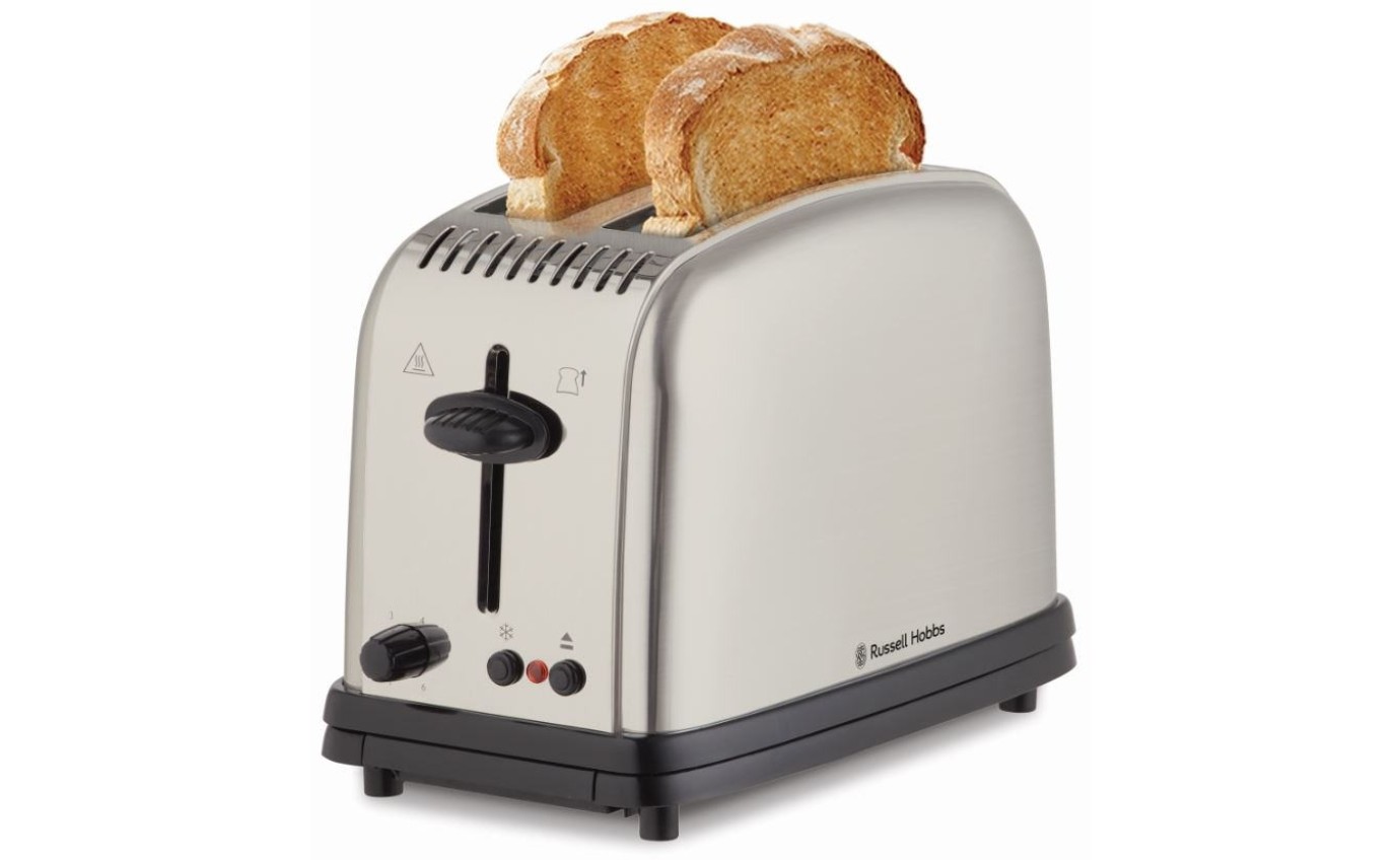 Russell Hobbs Classic 2 Slice Toaster (Brushed Stainelss) RHT12BRU