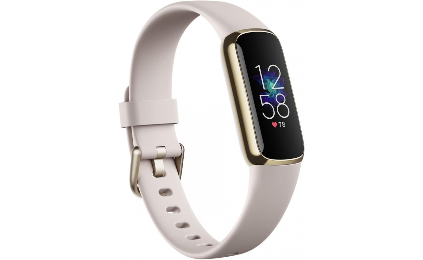 Fitbit Luxe Fitness Tracker (Lunar White/Soft Gold Stainless Steel) FB422GLWTFRCJK