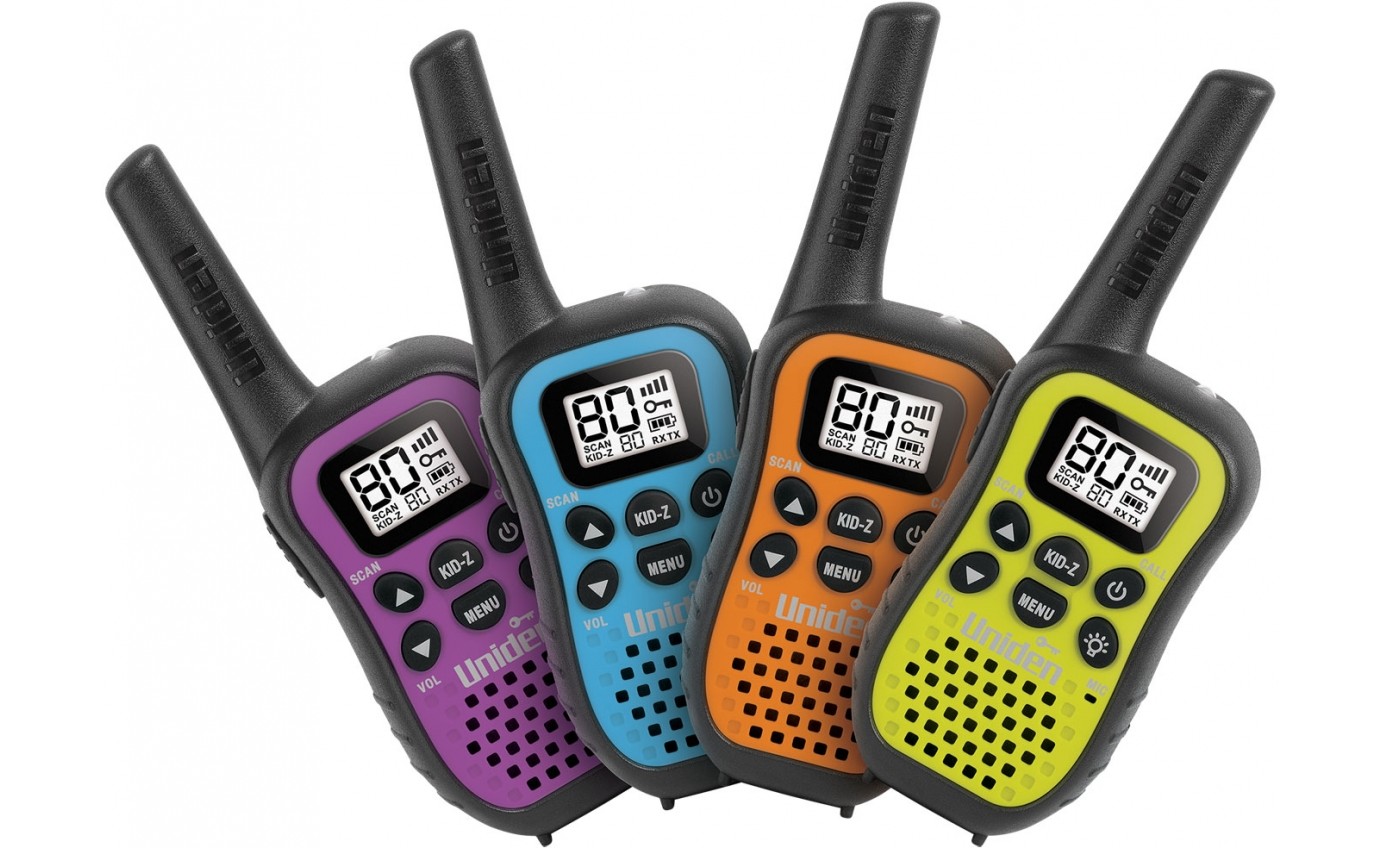 Uniden 80 Channel UHF CB Handheld Radio (Quad Colour Pack) UH454
