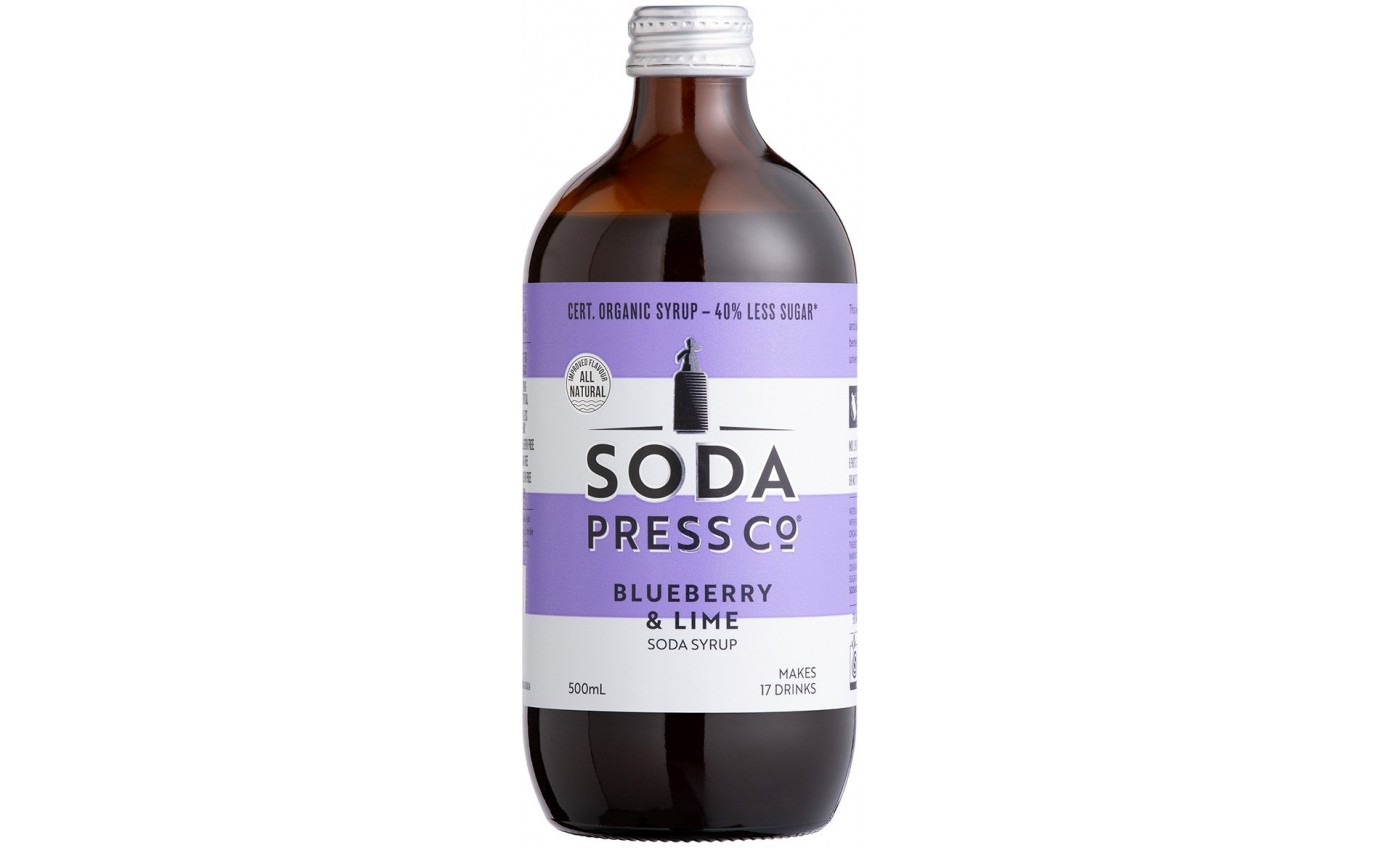Soda Press Co Organic Blueberry & Lime Soda Syrup 500ml 1024808610