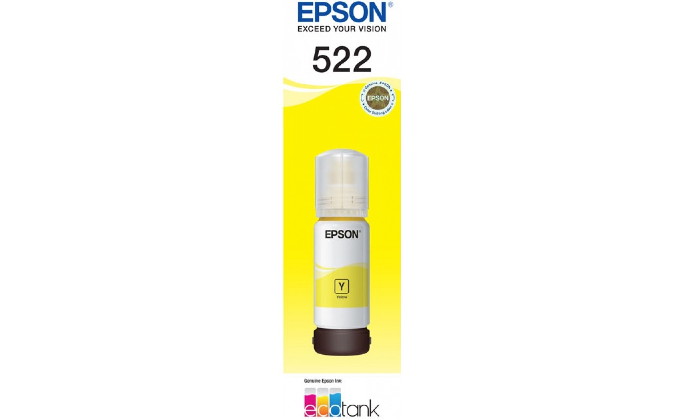Epson T522 Yellow Ink Bottle Suits ET-4700 T00M492