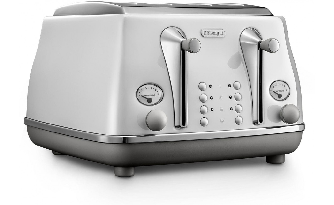 DeLonghi Icona Capitals 4 Slice Toaster (Sydney White) CTOC4003W