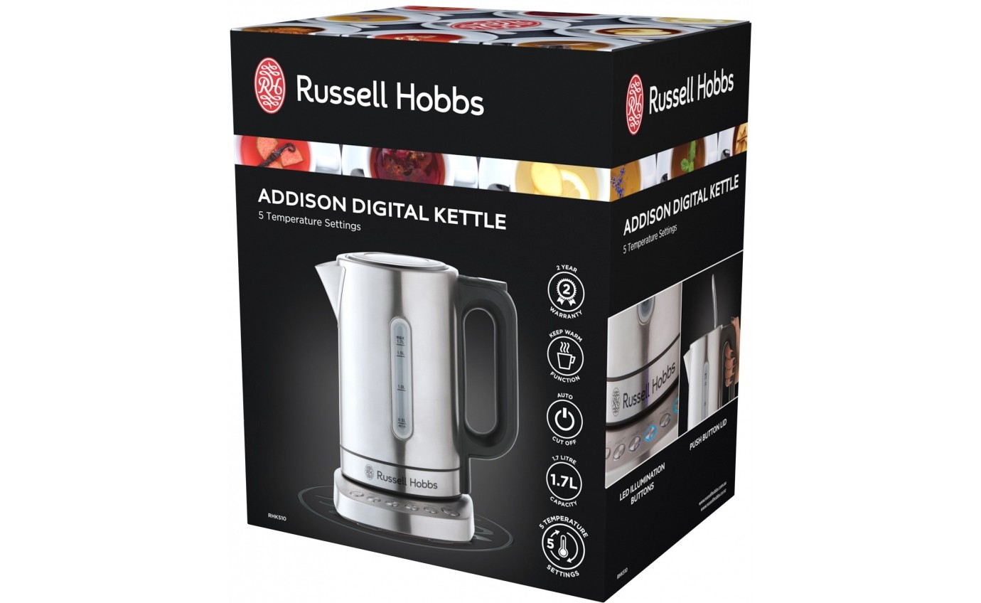 Russell Hobbs Addison Digital Kettle (Stainless Steel) RHK510