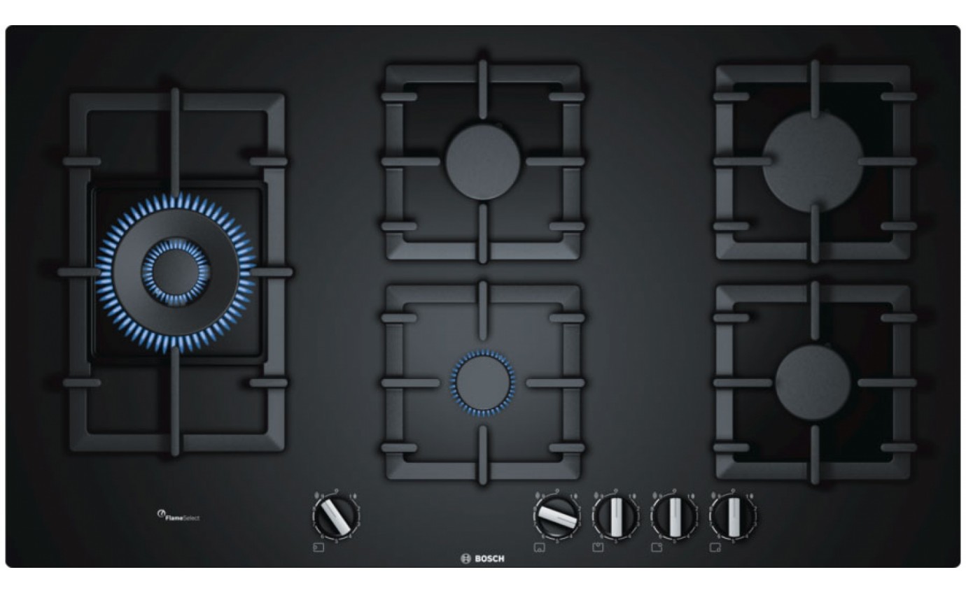 Bosch 90cm Gas on Glass Cooktop PPS9A6B90A