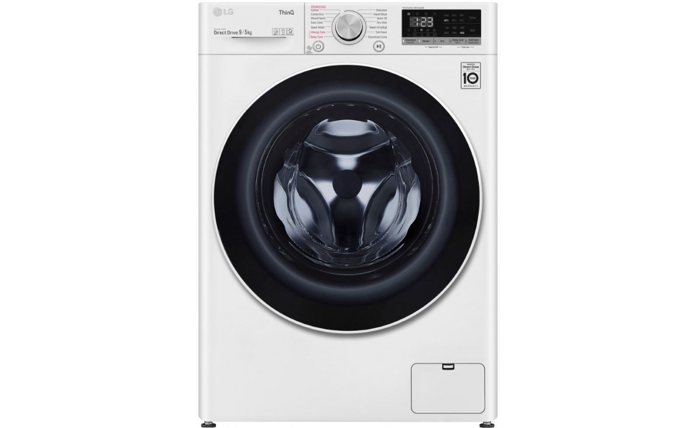 LG 9kg/5kg Washing Machine/Dryer Combo WVC51409W