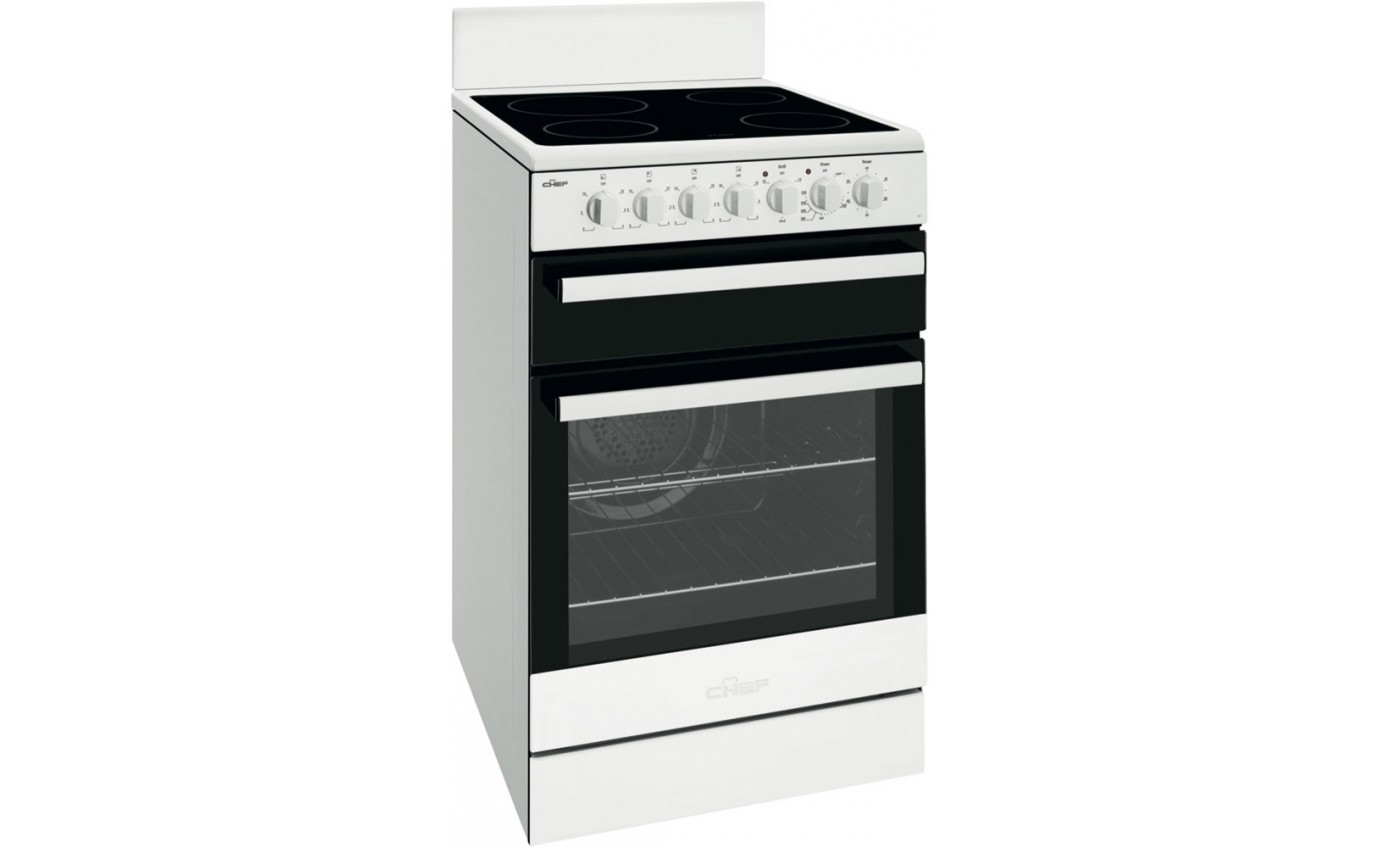 Chef 54cm Freestanding Electric Cooker CFE547WB