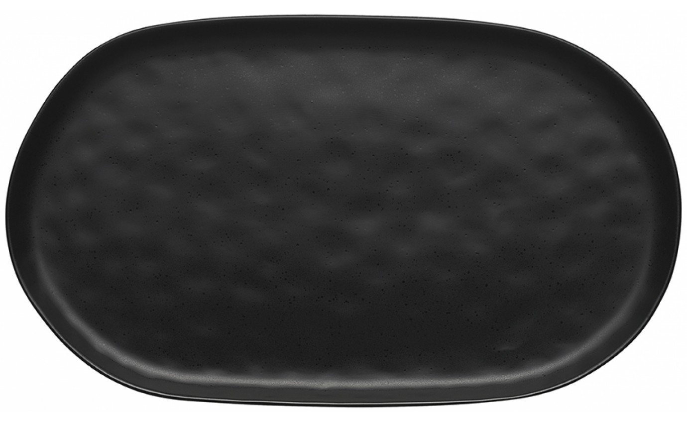 Ecology Speckle Oval Serving Platter Ebony EC61282