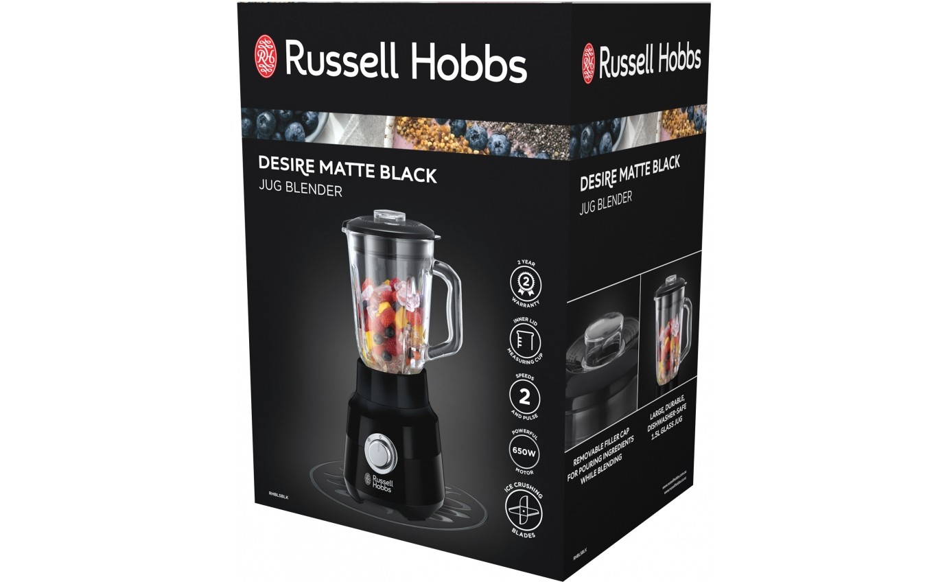 Russell Hobbs Desire Blender - Matte Black RHBL5BLK