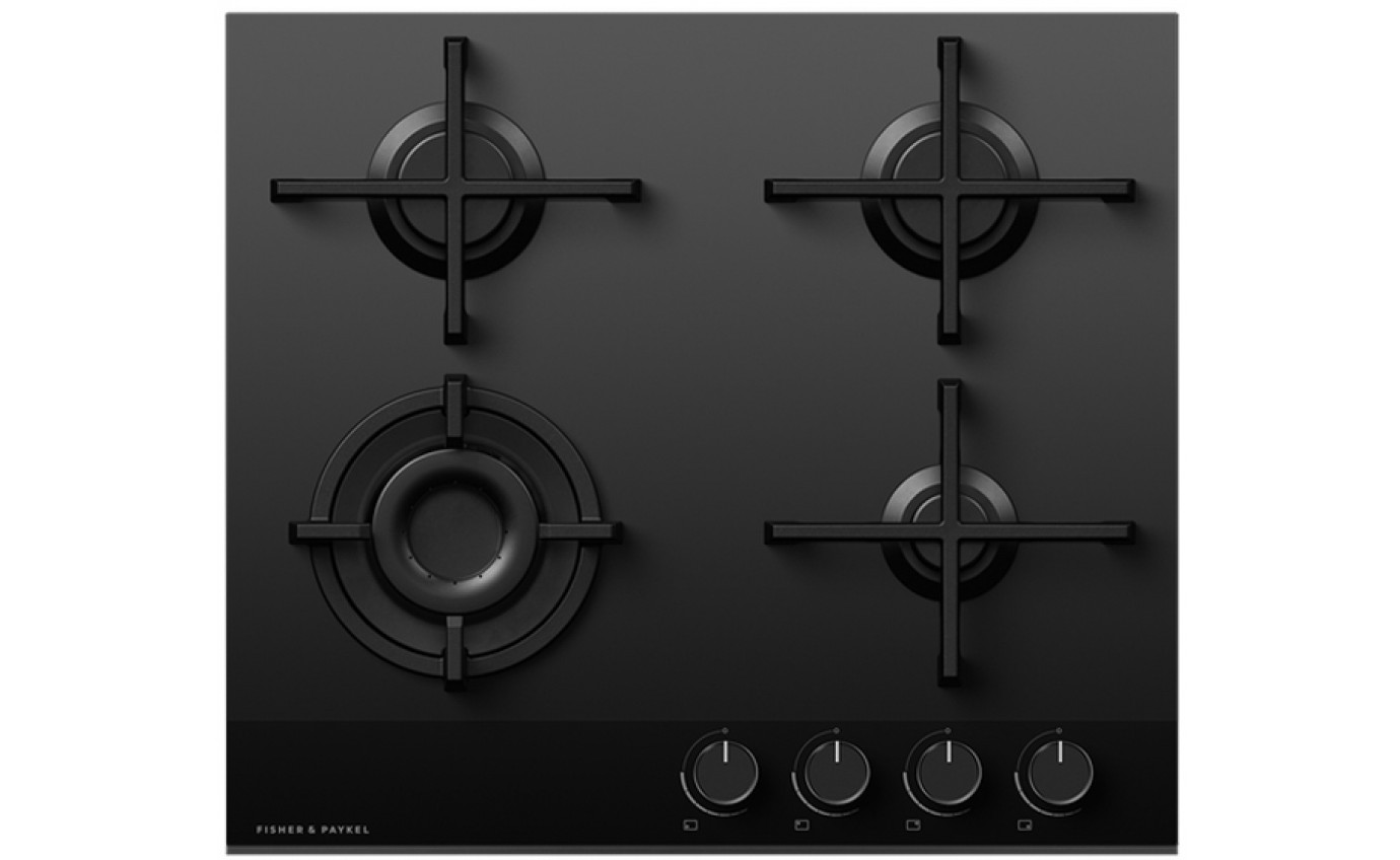 Fisher & Paykel 60cm Gas on Glass Cooktop CG604DNGGB4