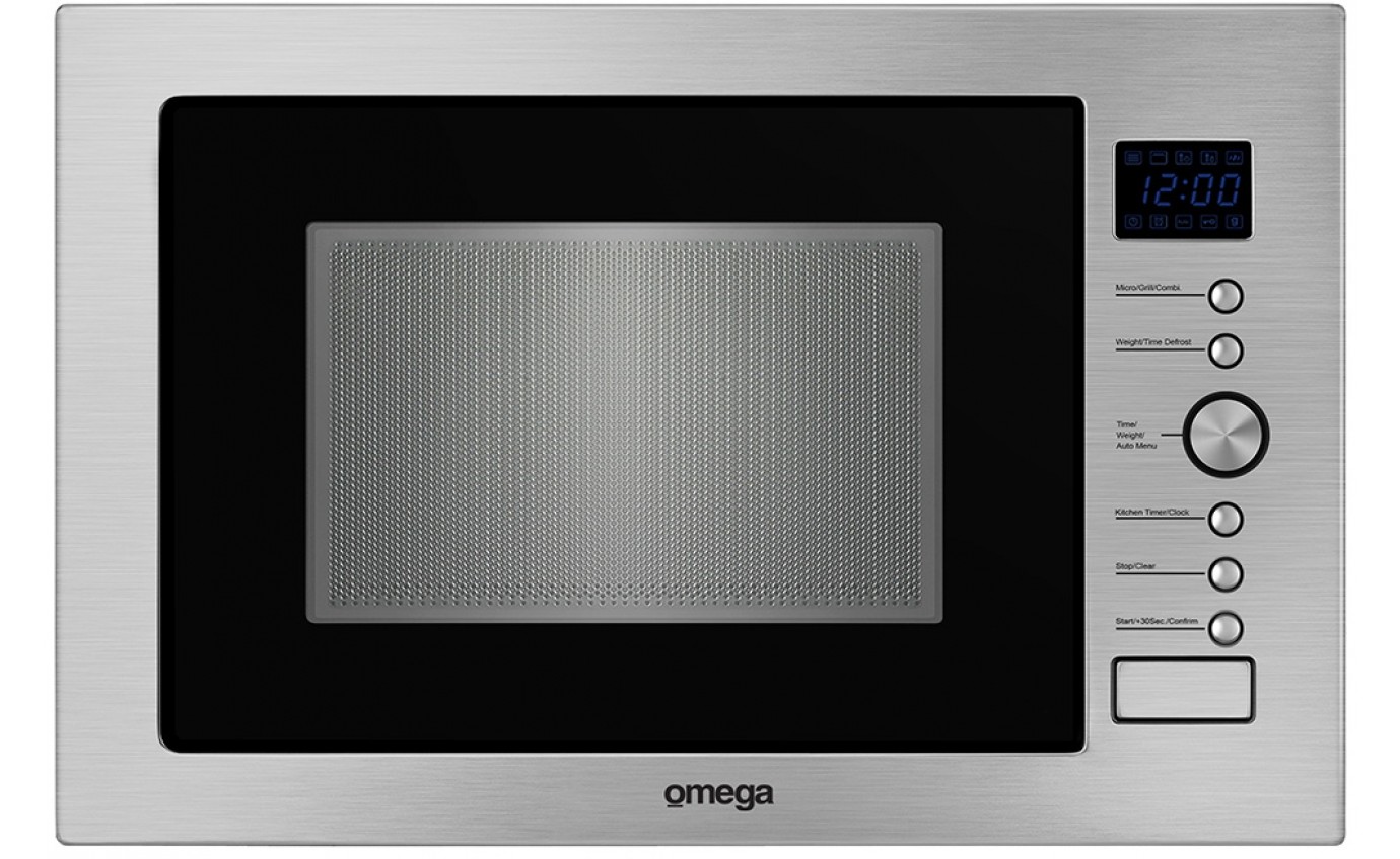 Omega 34L 1000W Built-In Microwave Oven w/ Grill (Stainless Steel) OMW34X
