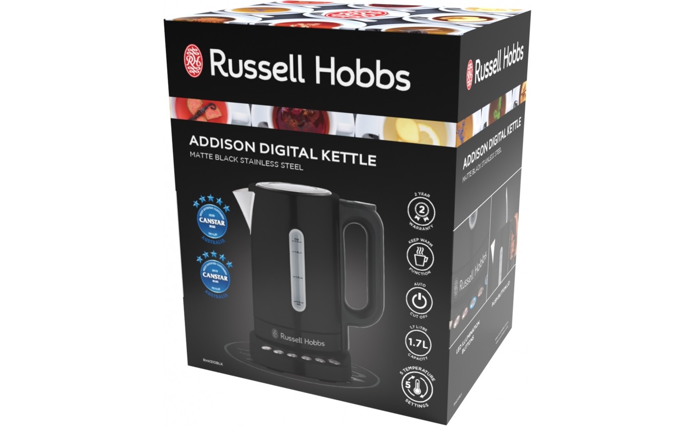 Russell Hobbs Addison Digital Kettle (Black) RHK510BLK