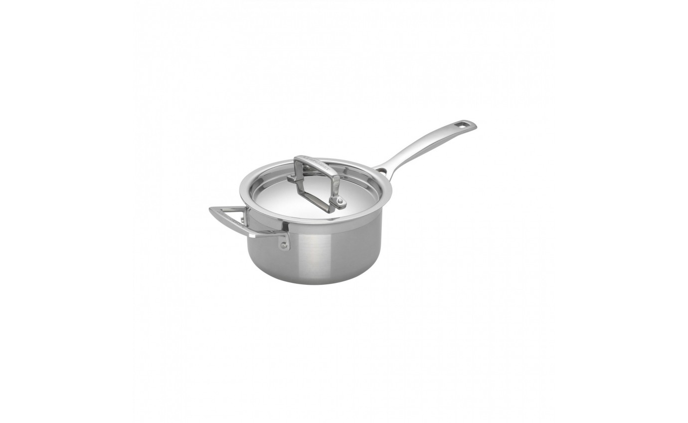 Le Creuset 16cm 3-ply Stainless Steel Saucepan and Lid 96200916001000