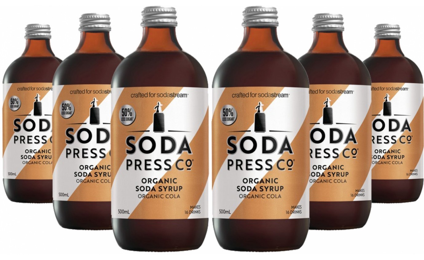 Soda Press Co Organic Cola Soda Syrup 500ml (6 Pack) 10248156106PK