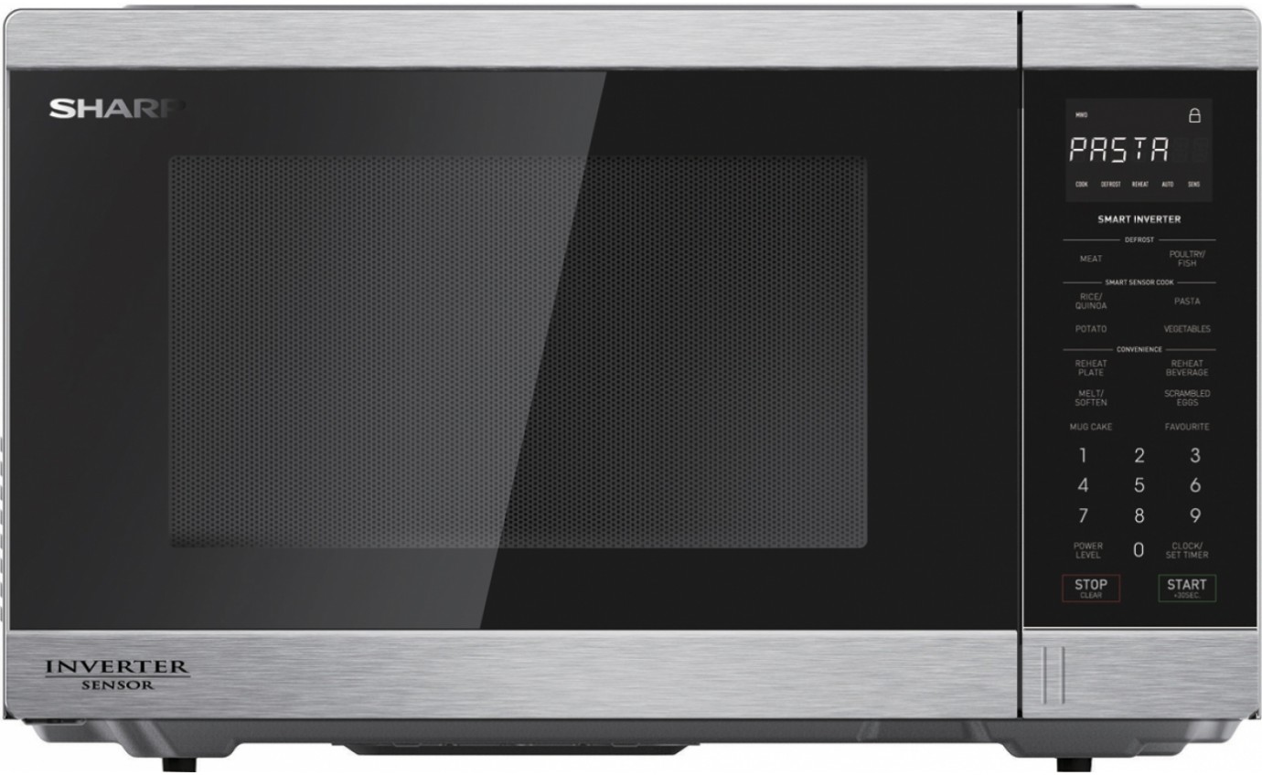 Sharp 34L 1200W Conventional Microwave Oven (Stainless Steel) R395EST