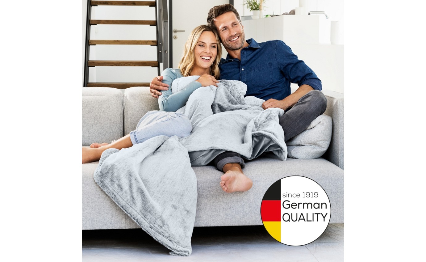 Beurer Nordic Super Cosy Heated Throw (Charcoal Grey) HD75G